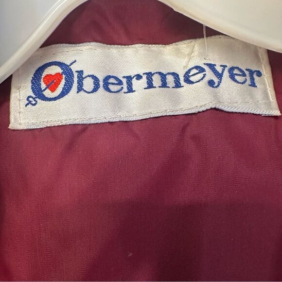 Obermeyer Vintage Red Maroon Puffer Goose Down Vest Size Large - Picture 12 of 14